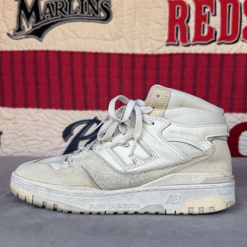 Size 9‎ - New Balance 650R BB650RPC Mens Beige Leather Lifestyle Sneakers Shoes